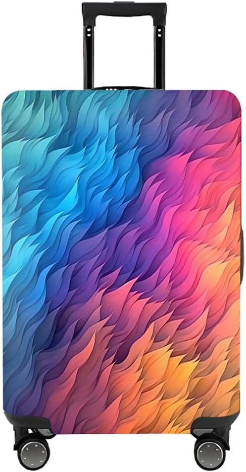 MosaiRudo Travel Luggage Covers For Suitcase Tsa Approved,Suitcase Cover Protector Fit 18-32 Inch Luggage Travel Accessories (T2484, S)