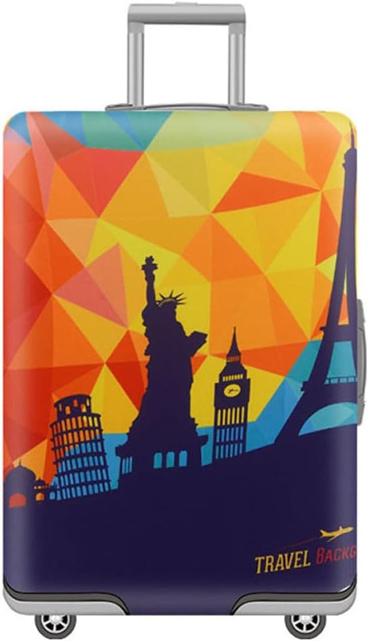 MosaiRudo Travel Luggage Covers For Suitcase Tsa Approved,Suitcase Cover Protector Fit 18-32 Inch Luggage Travel Accessories (T2452, M)