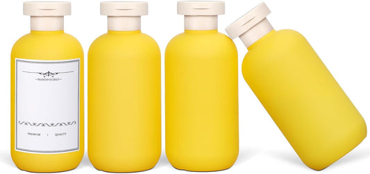 ASEVAT 6.7oz Leak Proof Travel Bottle with Flip Cap, Shampoo and Conditioner Bottle Set, Refillable Containers for Lotion, Cream Shampoo