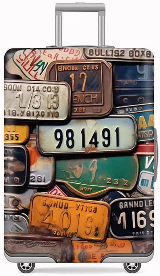 MosaiRudo Travel Luggage Covers For Suitcase Tsa Approved,Suitcase Cover Protector Fit 18-32 Inch Luggage Travel Accessories (T2504, L)