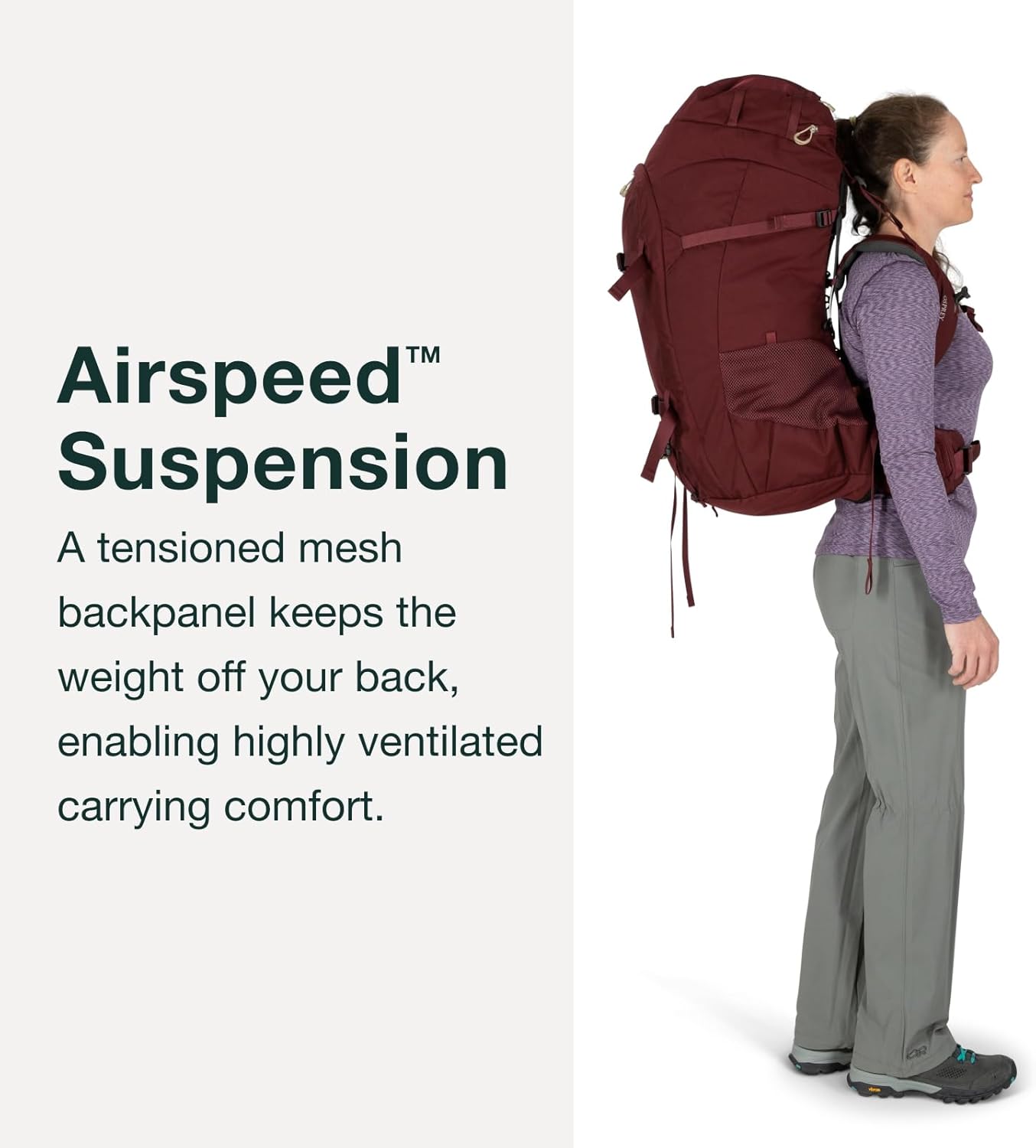 Osprey Fairview Trek 70L Women's Travel Backpack, Night Jungle Blue