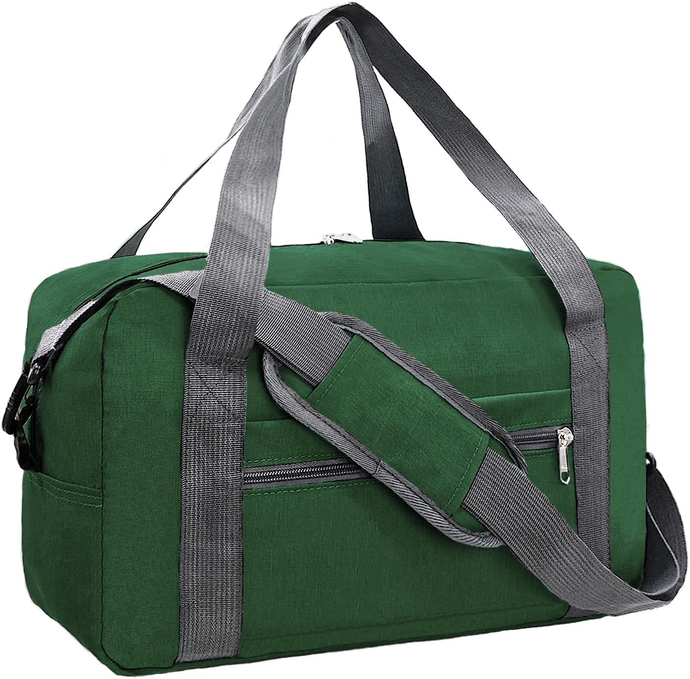 15 Inch Small Carry On Bags for Airplanes Spirit Airlines Personal Item Bag Underseat Foldable Travel Duffle Gym Bags for Women Men(20L,Green)