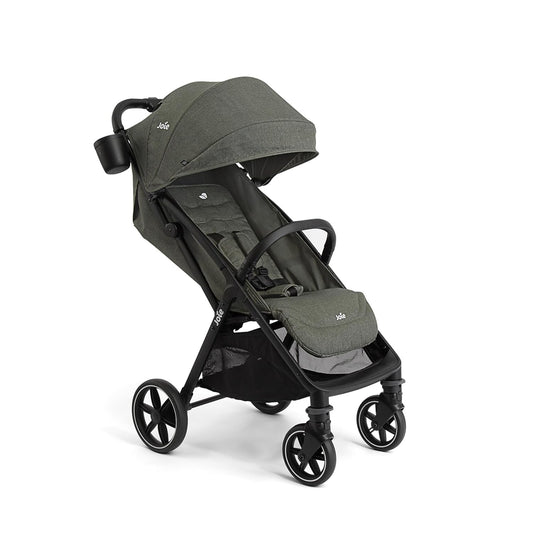 Joie Nutmeg Compact Stroller – Lightweight and Compact Stroller with One-Hand Fold (Evergreen)