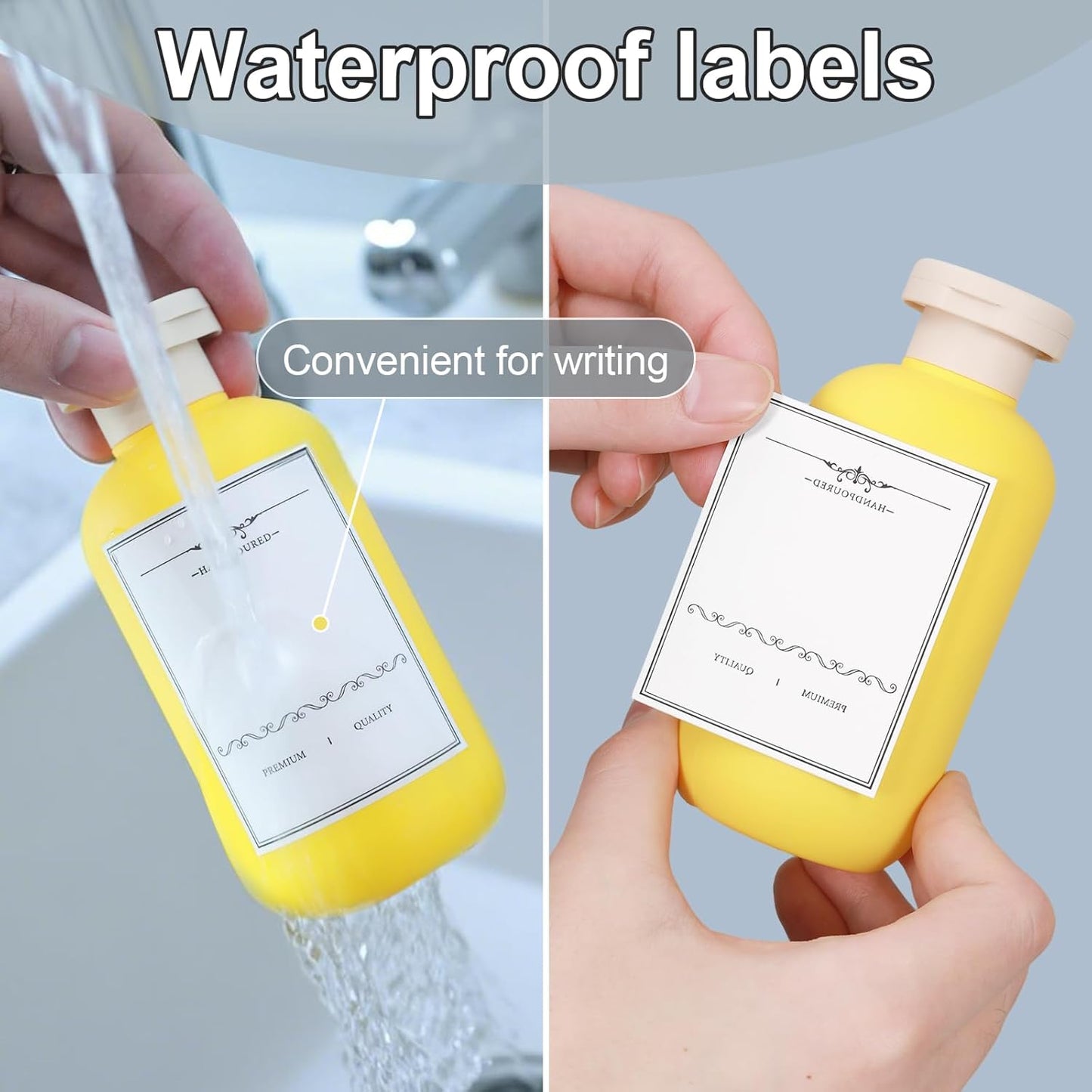 ASEVAT 6.7oz Leak Proof Travel Bottle with Flip Cap, Shampoo and Conditioner Bottle Set, Refillable Containers for Lotion, Cream Shampoo