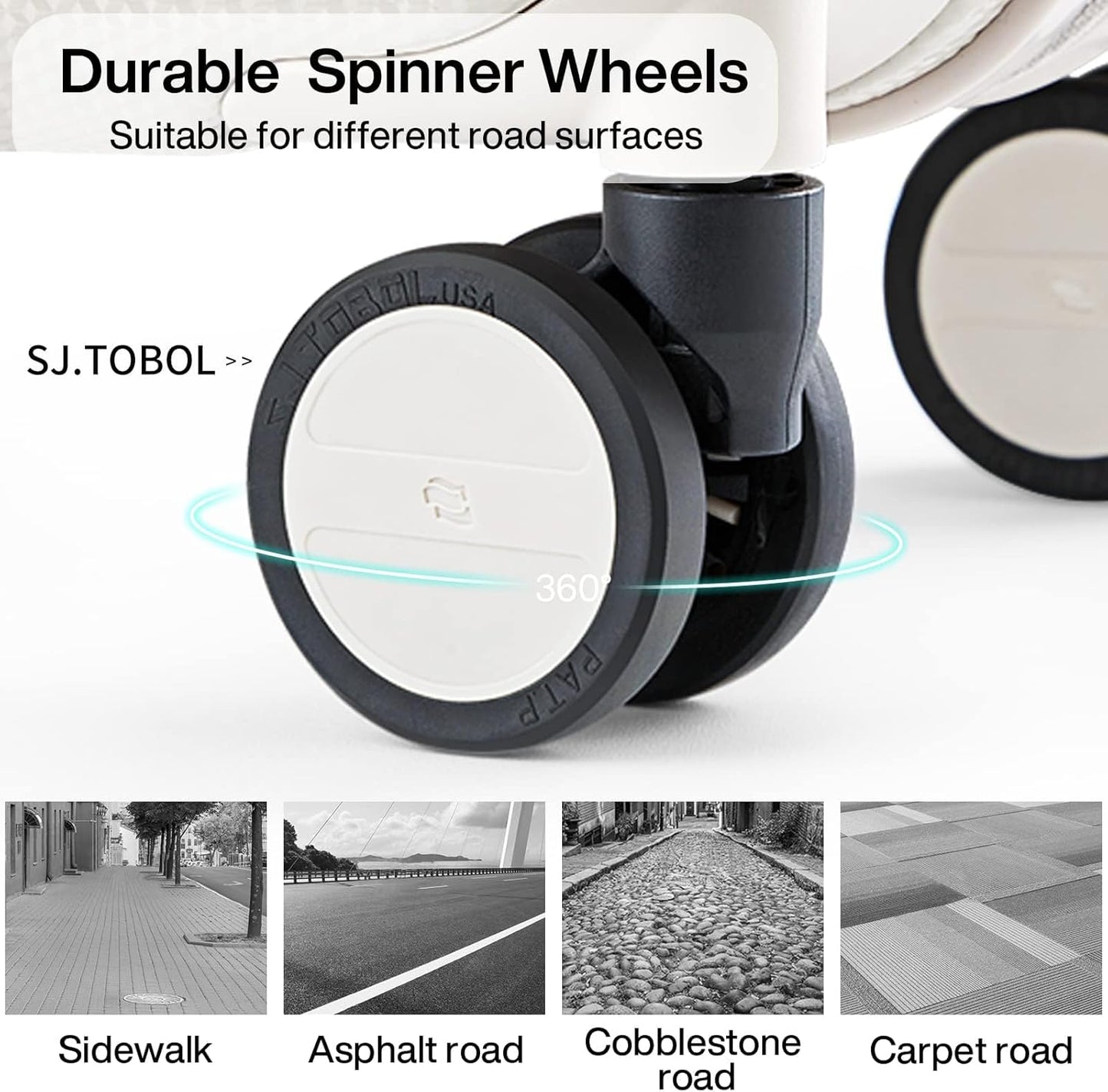 Hanke Luggage Sets 3 piece Carry On Luggage with Wheels PC Hard Shell Suitcases Lightweight Checked Tsa Luggage Extra Large Travel Suitcase Woman Men 20/24/29 Inch(Ivory White)