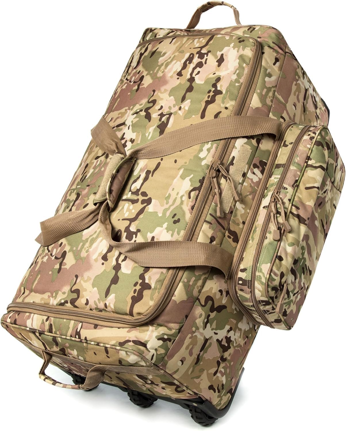 Mountain Land 120L Tactical Duffle Bag Rolling Duffle Bag with Wheels And Handle