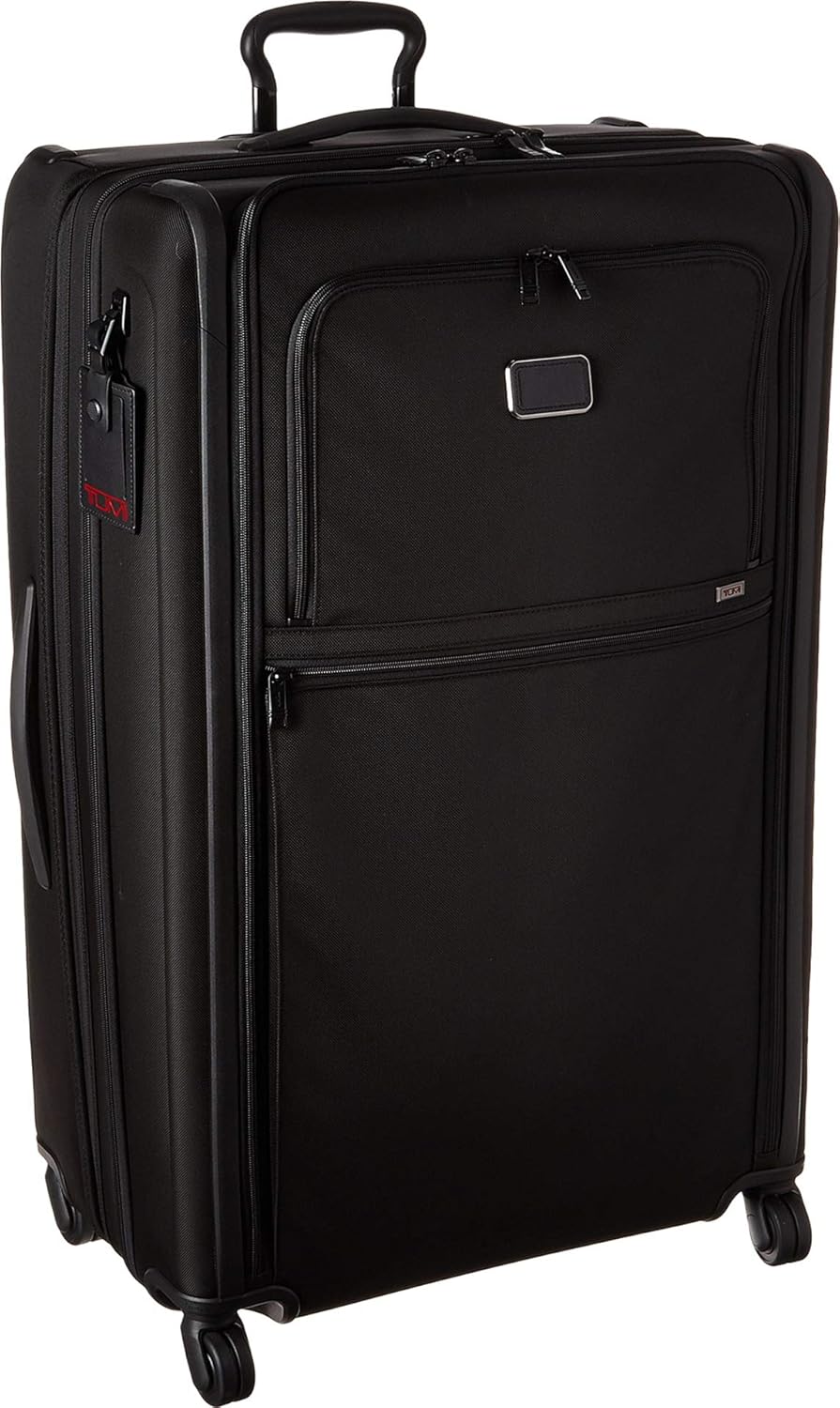 TUMI - Alpha Worldwide Trip Expandable 4-Wheeled Packing Case - Extra Large Design with Zip Expansion Checked Bag - Black