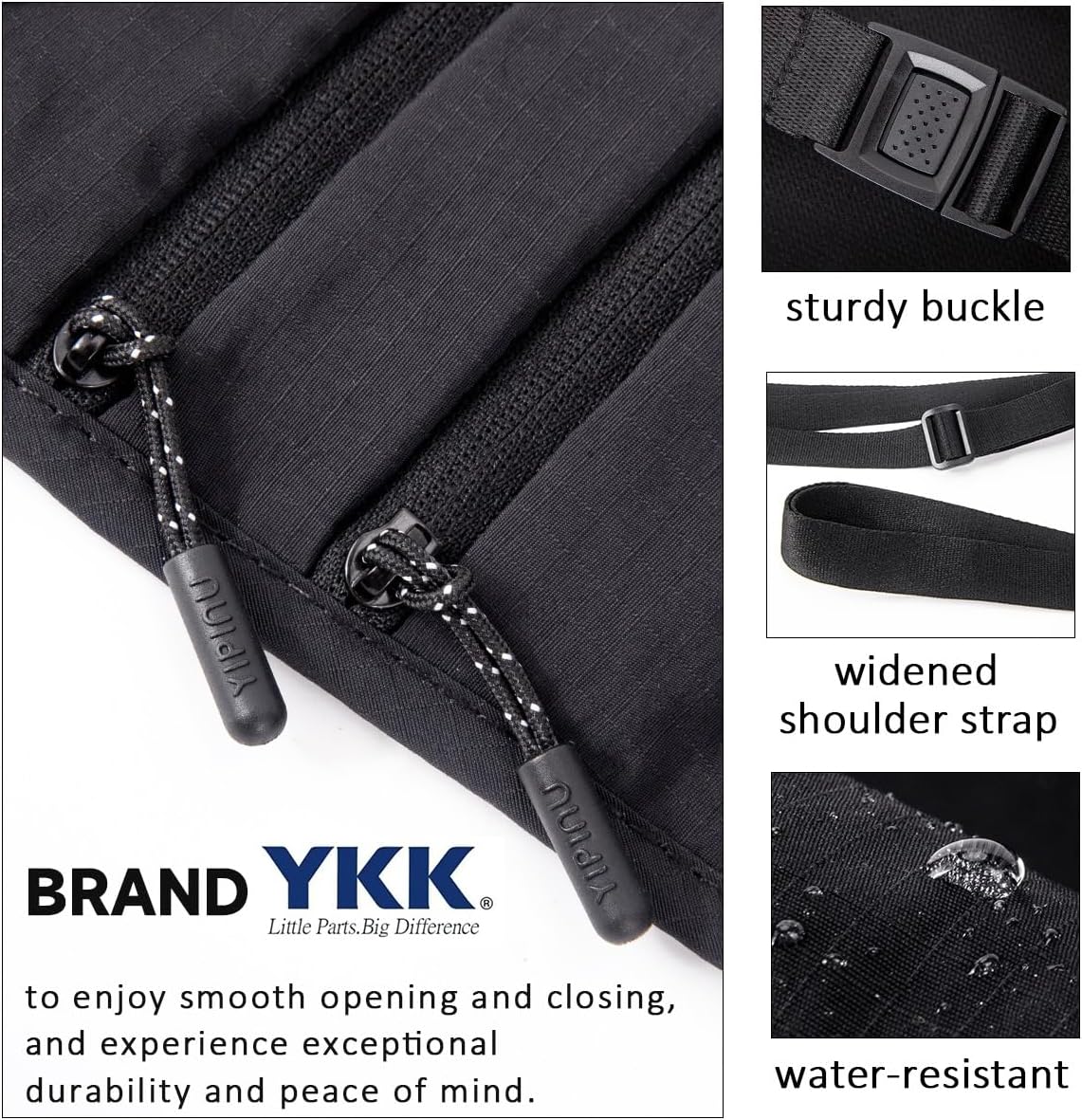 Crossbody Money Belt for Travel Women & Men Hidden, Travel Wallet Pouch - Slim Passport Holde, RFID Blocking Neck Wallet Under Clothes to Protect Cash, Credit Cards and Documents (GRAY)