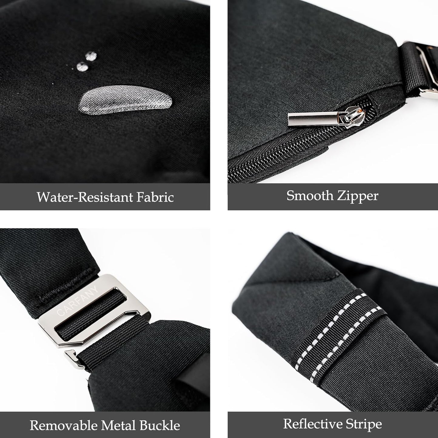 Anti-Theft Crossbody Sling Bag Unisex Slim Water Resistant Shoulder Bag Outdoor Casual Hiking Daypack