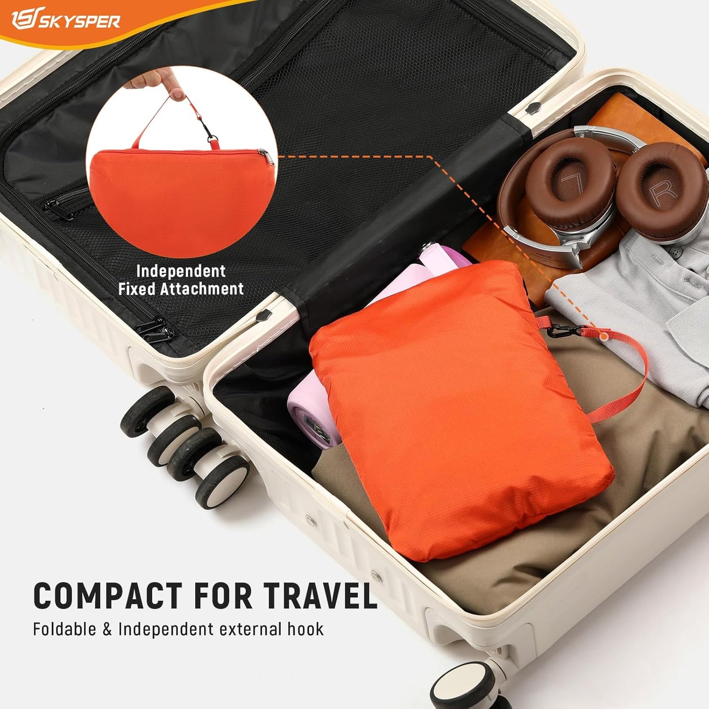 SKYSPER Small Hiking Backpack for Men Women 20L RFID Packable Daypack Ultralight Foldable Back Pack Lightweight Collapsible Travel Day Pack