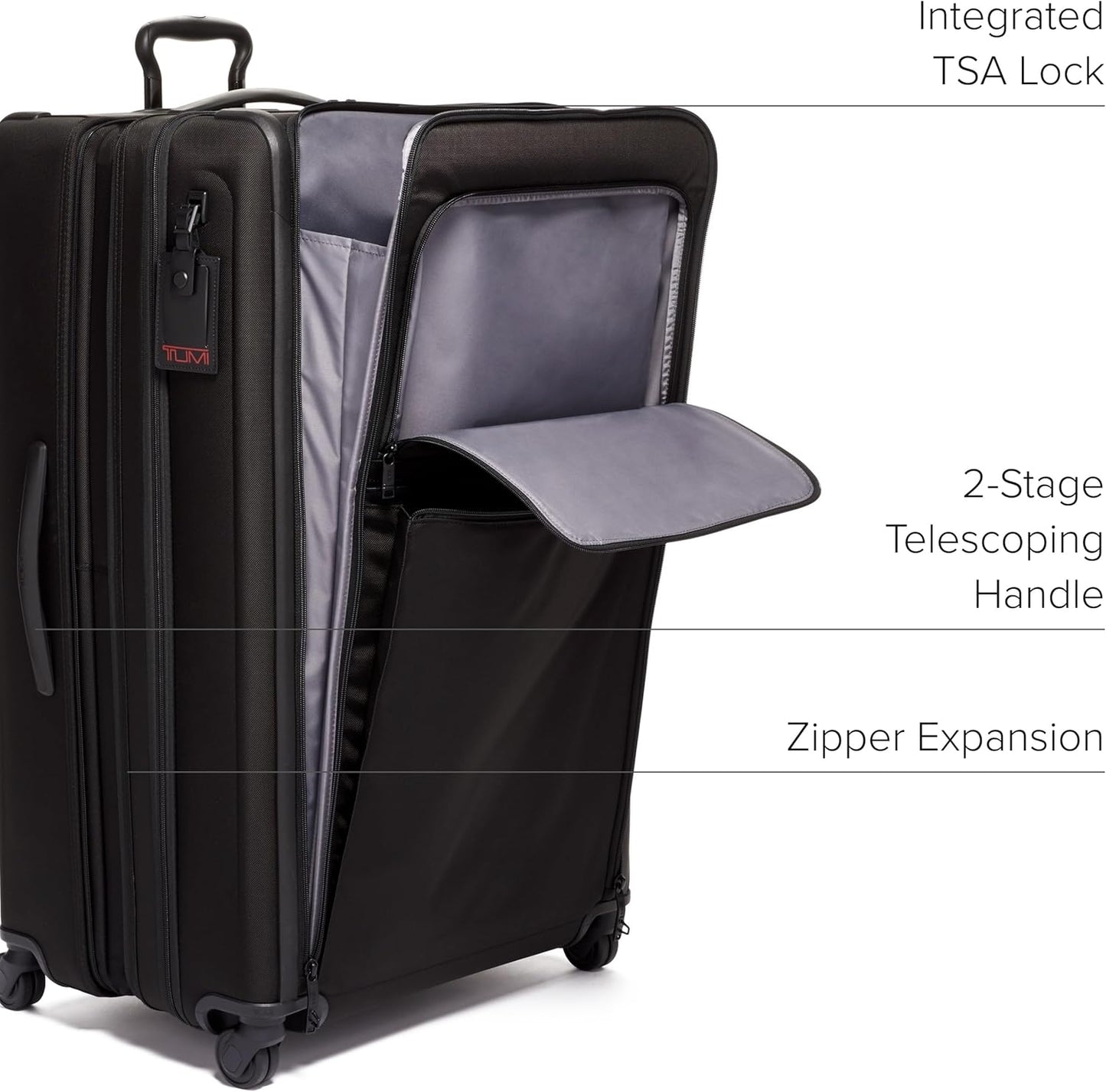 TUMI - Alpha Worldwide Trip Expandable 4-Wheeled Packing Case - Extra Large Design with Zip Expansion Checked Bag - Black