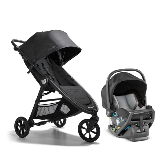 Baby Jogger City Mini GT2 All-Terrain Travel System Includes City GO 2 Infant Car Seat Opulent Black