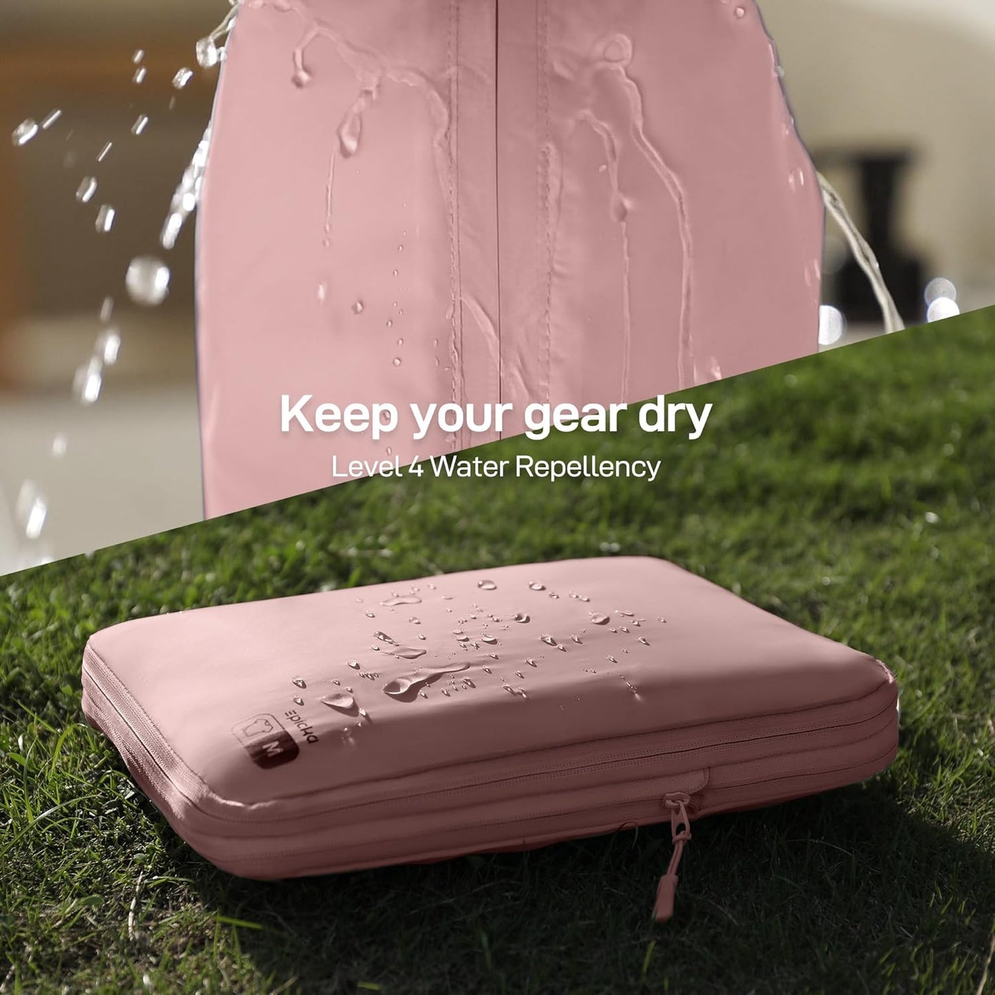 EPICKA 6 Set Ultra-Lightweight Compression Packing Cubes - Water Resistant Durable Travel Organizers with Toiletries Bag for Women, Expandable Travel Accessories for Carry on Luggage, Suitcase (Pink)