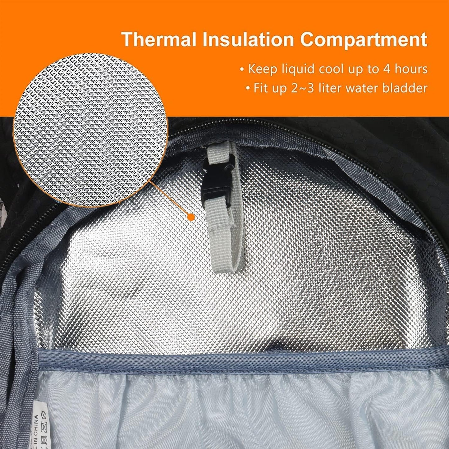 Hiking Daypack Waterproof Biking Backpack 15L Lightweight Durable Backpack for Ski Snowboarding Running MTB Cycling