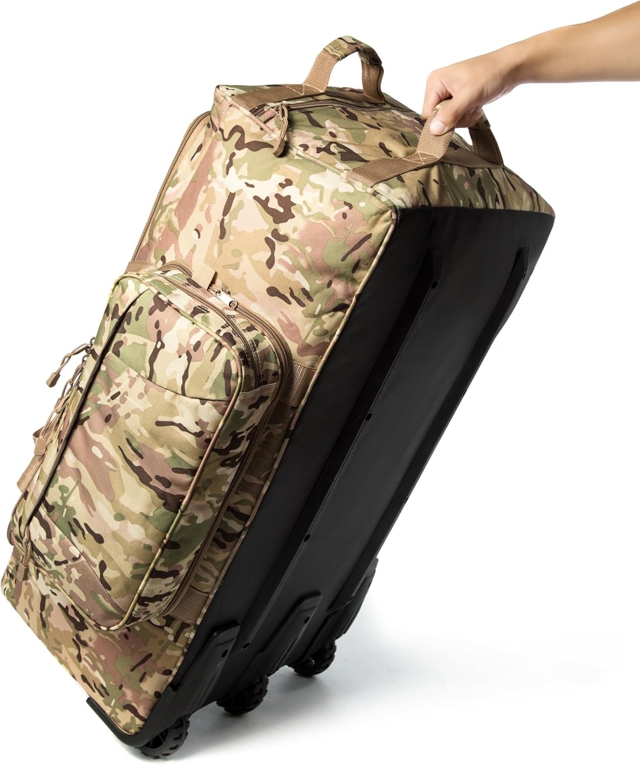 Mountain Land 120L Tactical Duffle Bag Rolling Duffle Bag with Wheels And Handle