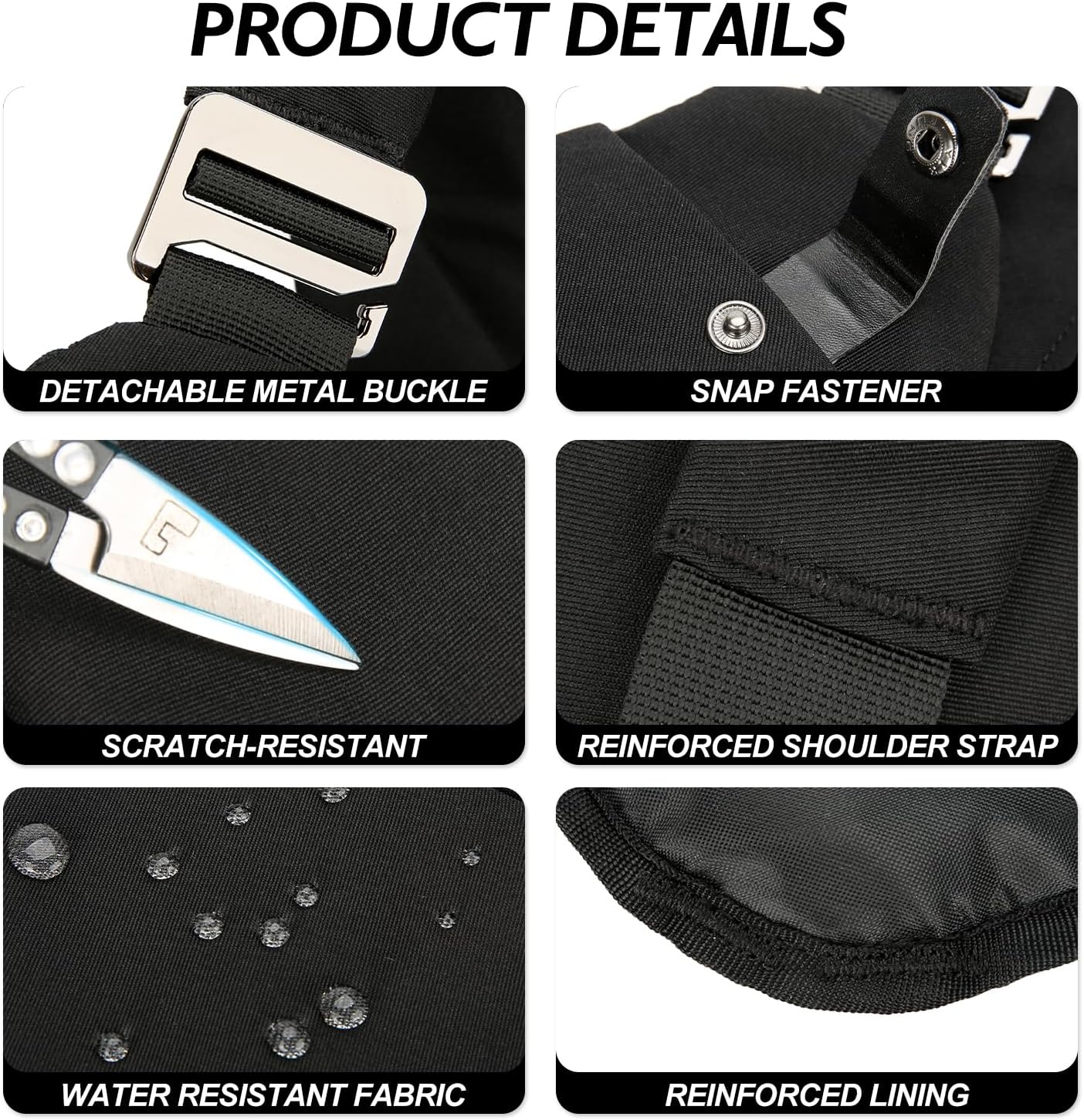 Anti Theft Crossbody Travel Bags for Women Men Cross Body Slim Sling Handbags with S Hook Antitheft