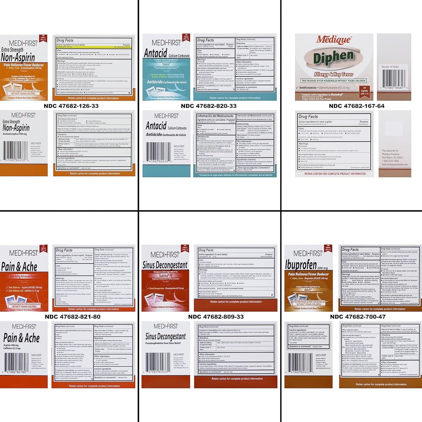 MFASCO Deluxe Class A First Aid Kit 909 Red | DOT, ANSI & OSHA Approved, Packed in a Rugged, Waterproof, Indestructible Case, Compartmental Bag, Durable, Red Plastic Kit, OSHA Type II & IV Container