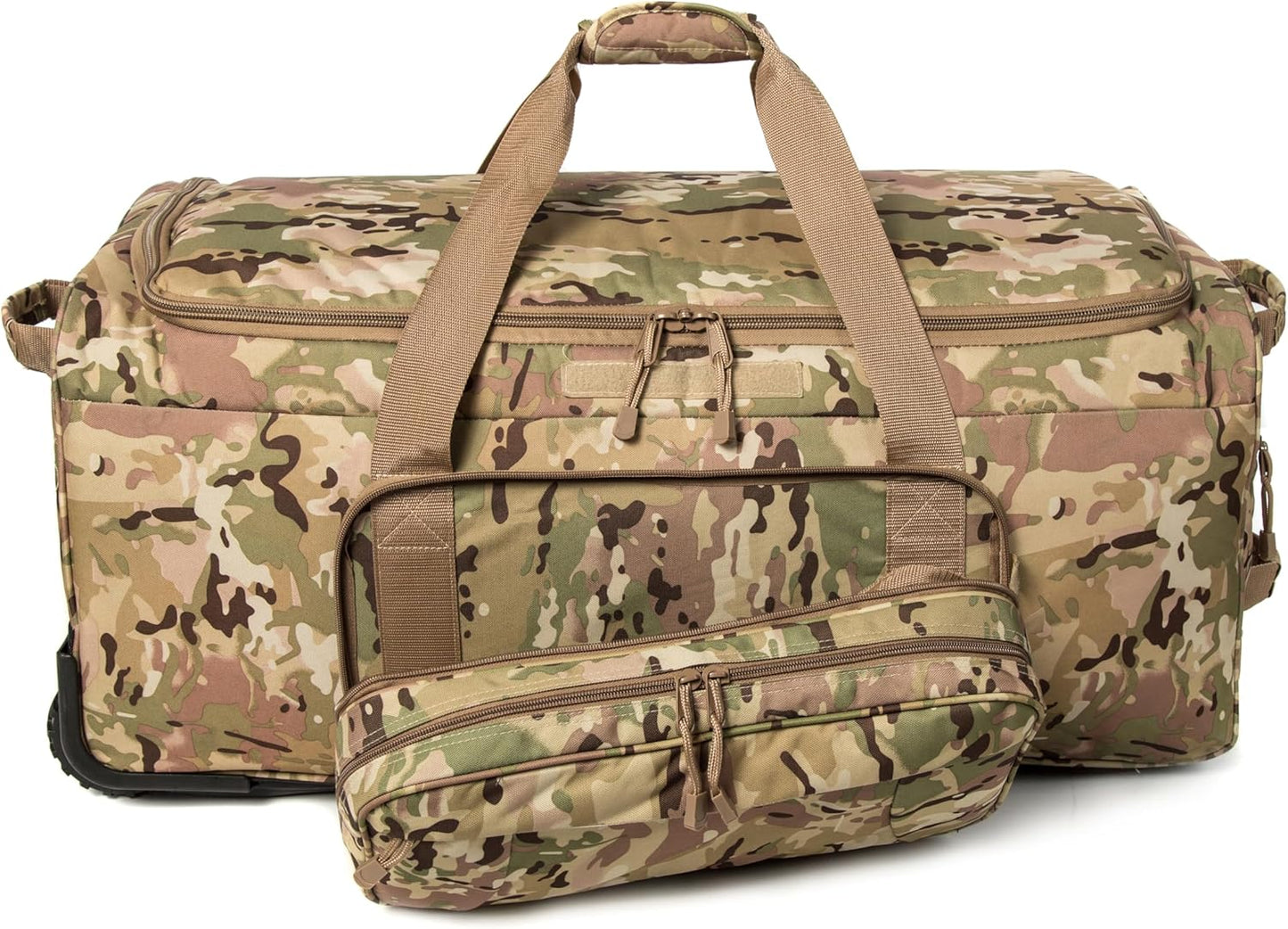 Mountain Land 120L Tactical Duffle Bag Rolling Duffle Bag with Wheels And Handle
